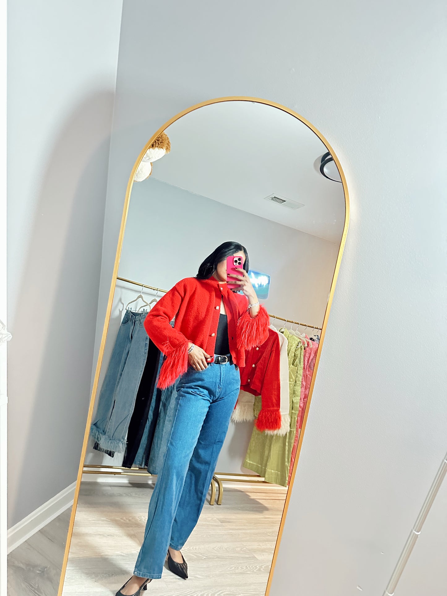 SELENES Feather Cardigan