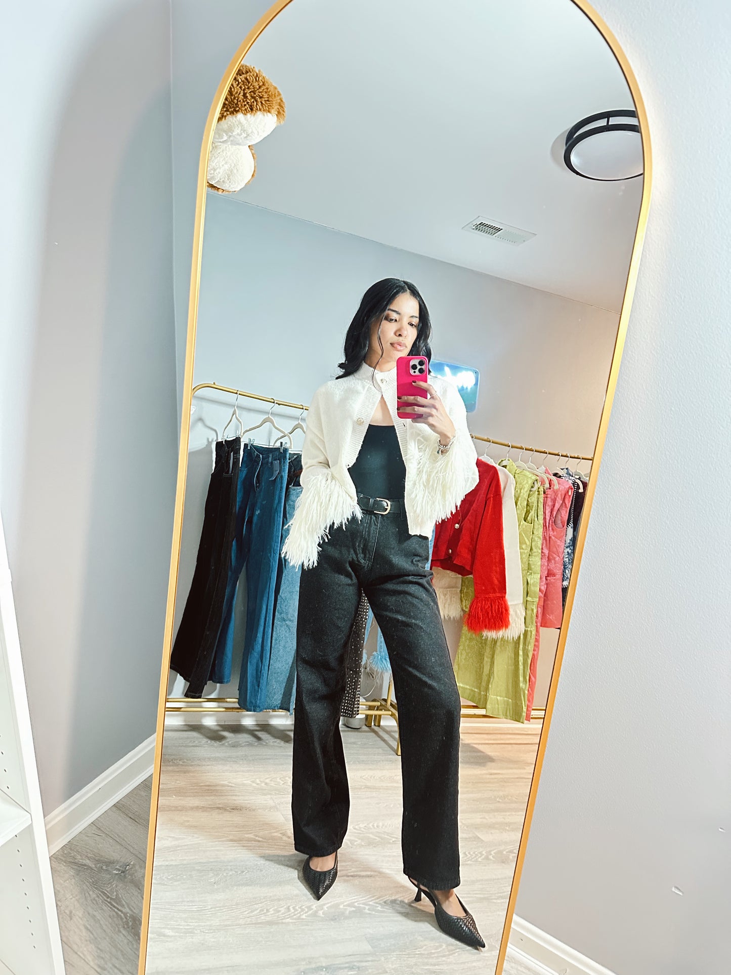 SELENES Feather Cardigan