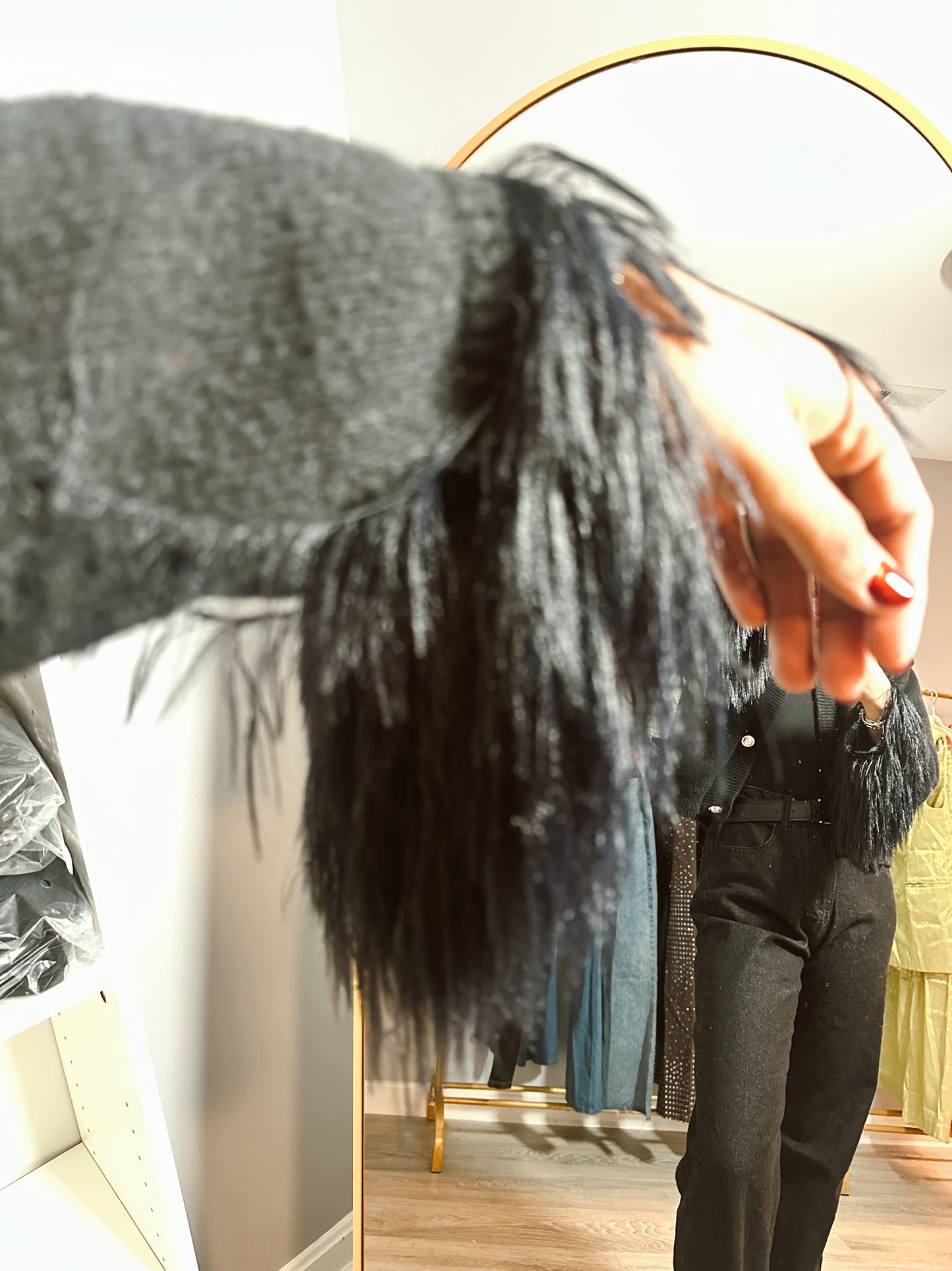 SELENES Feather Cardigan