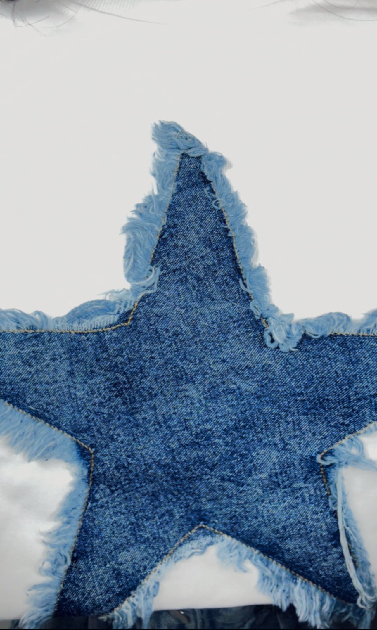 SELENES DENIM STAR SWEATSHIRT