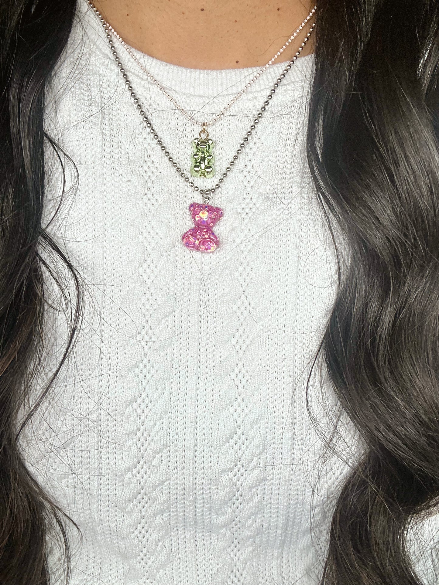 Sparkle Gummy Bear Necklace