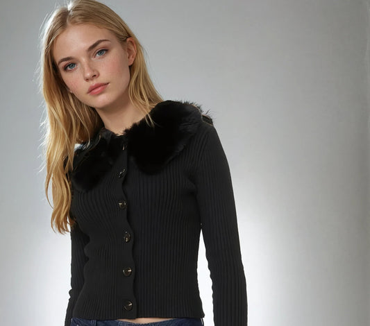 The Aurelia Fur Cardigan